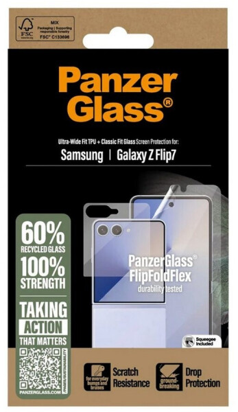 PanzerGlass Screen Protector Samsung Galaxy Z Flip7 | Glass & Film