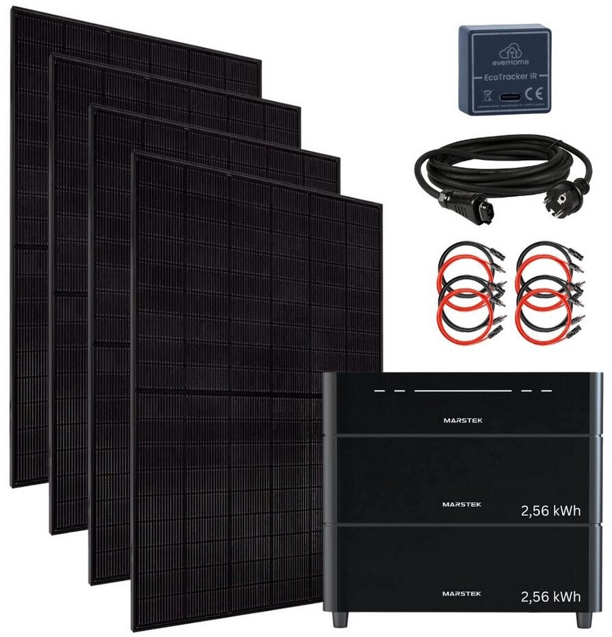 MyVoltaics Balcony Solar Array 2000W 4 x 500Wp Modules + Marstek Venus D Control Module + 2m Schuko Cable