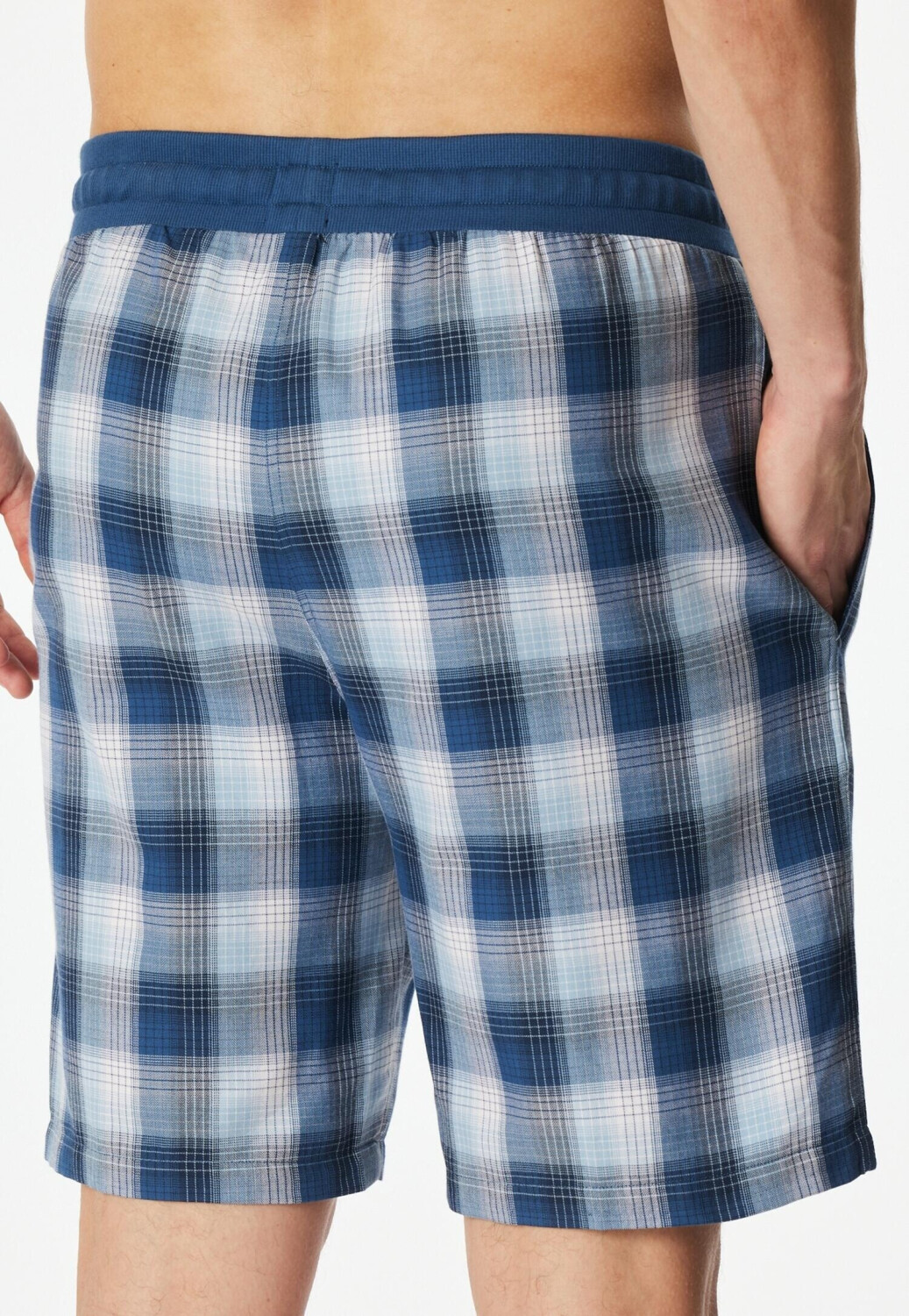 Schiesser Heren slaapbroek kort Bermuda - Mix Relax - Organic Cotton, Nougat_182191, 58
