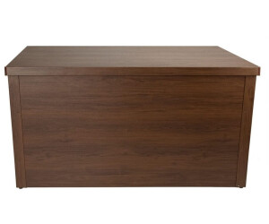 Wilk Metal garden box with wood effect double-walled 63x117x62cm brown