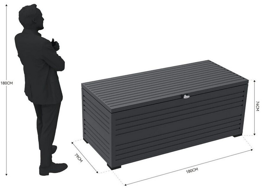 Weide Aluminium Gartenbox 1015L 180x74x79 cm ab 839,00 € (Oktober 2026)