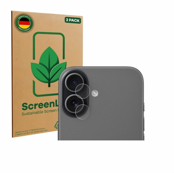 ScreenLeaf Schutzfolie für Apple iPhone 17 (NUR Kameraschutz), 2 Stück, nachhaltiger Displayschutz Schutz Folie Klar Transparent
