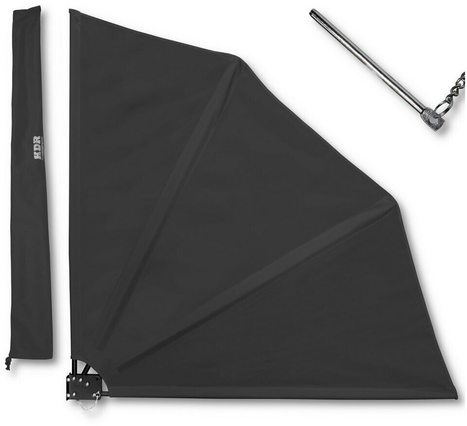 KDR Balkonfächer klappbar 120 x 120 cm anthrazit