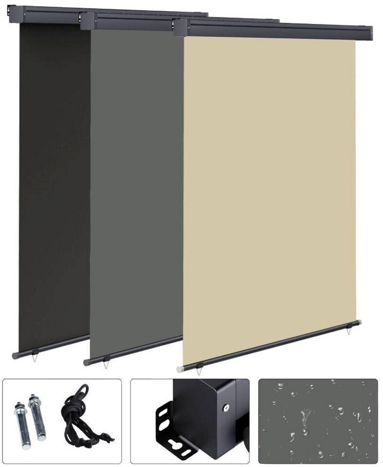 Melko Senkrechtmarkise 100 x 250 cm anthrazit