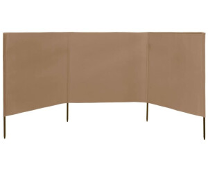 vidaXL 3-panel wind protection fabric 400 x 120 cm taupe