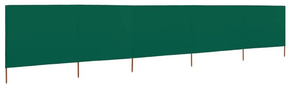 vidaXL Windschutzgewebe 5-teilig 600 x 120 cm grün