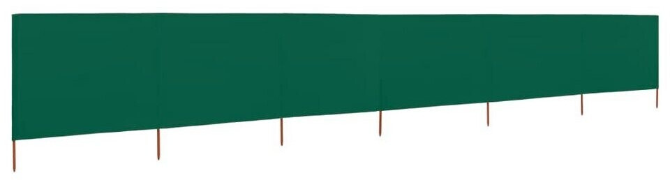 vidaXL Windschutzgewebe 6-teilig 800 x 120 cm grün