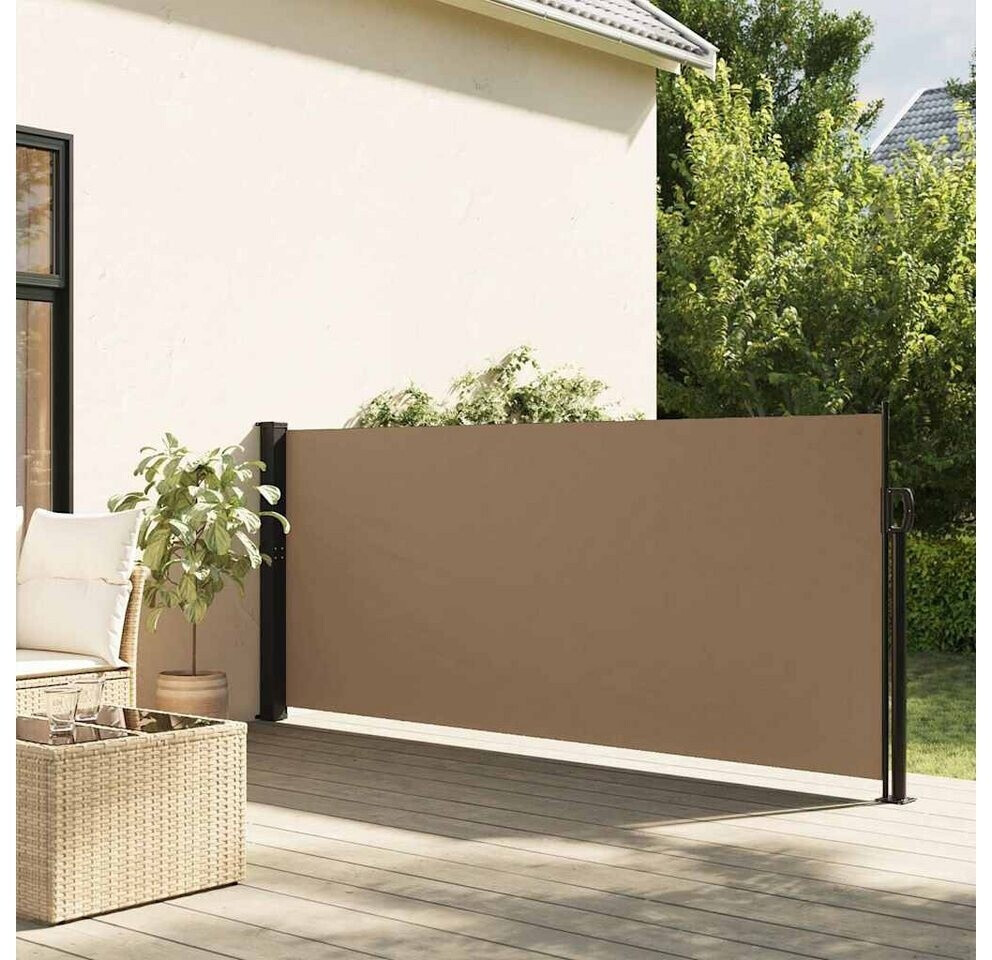 vidaXL Seitenmarkise ausziehbar 100 x 300 cm taupe