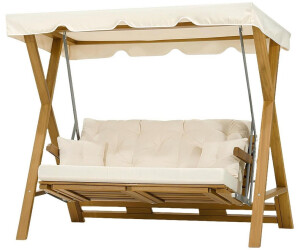 JVmoebel Mehrkindschaukel Robuste Outdoor-Schaukel Designer Garten Möbel Robustes Holzgestell Made in Europa