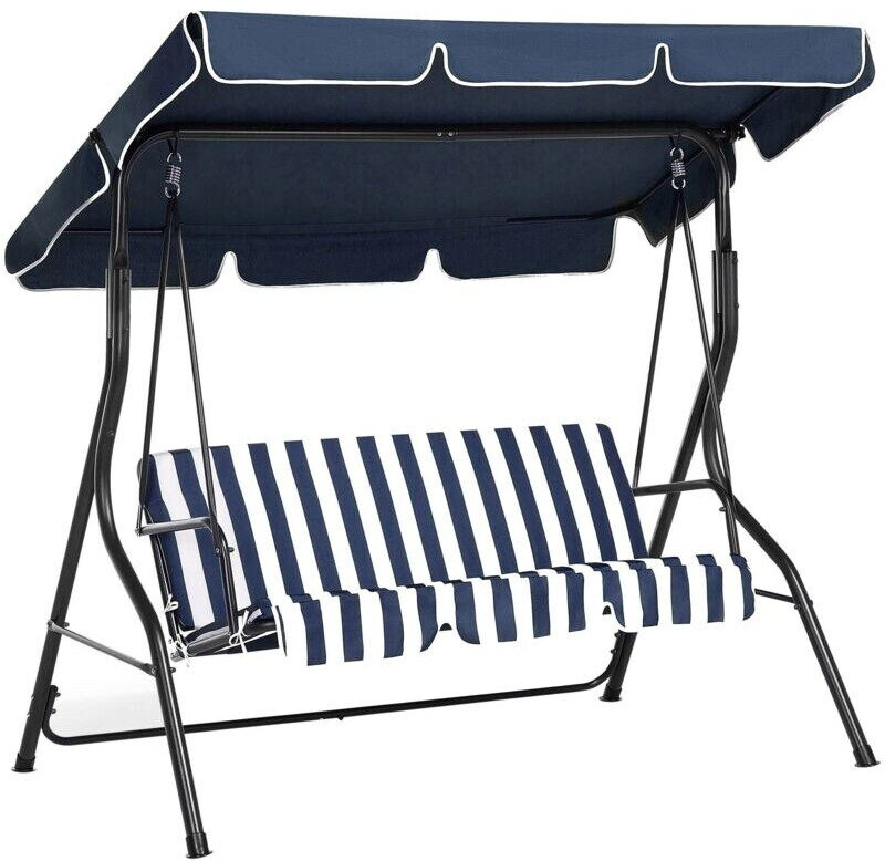 Beliani Blau Textil 174x147x118 cm Gartenmöbel