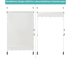 Holland Animal Care Northix Teleskop Markise 150 x 120 cm weiss ab 67.54   | Vergleiche 3 Angebote auf idealo.de