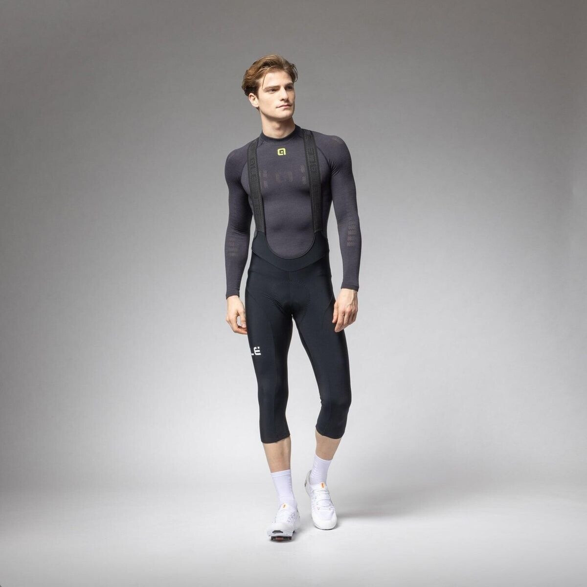 Alé Cycling Pragma Winter 2.0 3/4 Trägerhose (L26004400) black/white