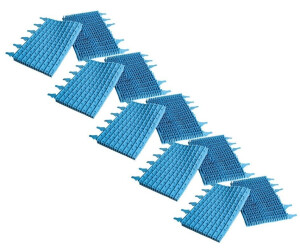 vhbw 10x Bürste Ersatz Für Zodiac W1585a Für Poolroboter - Aus Gummi 30,5 X 24,4 X 5,8 Cm