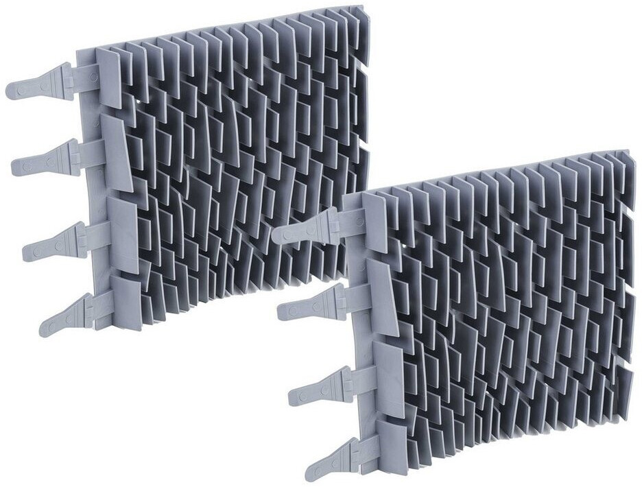 vhbw 2X Bürste kompatibel mit Zodiac RG3200 RT 3200 RT 2100 Poolroboter - Aus Gummi 24,7 x 18 x 2,8 cm