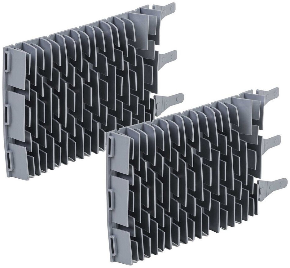 vhbw 2X Bürste kompatibel mit Zodiac RG3200 RT 3200 RT 2100 Poolroboter - Aus Gummi 23,9 x 13 x 3,3 cm