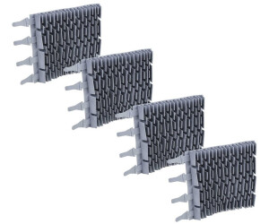 vhbw 4X Bürste kompatibel mit Zodiac RG3200 RT 3200 RT 2100 Poolroboter - Aus Gummi 24,7 x 18 x 2,8 cm