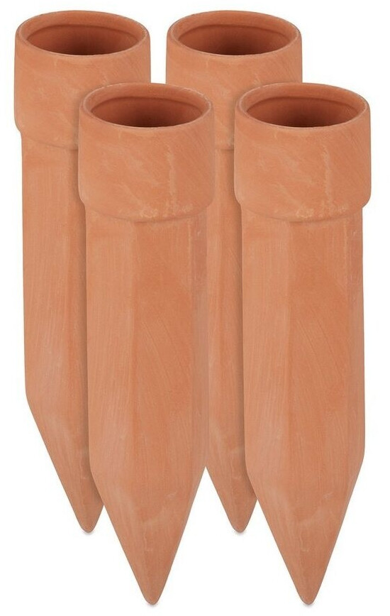 Relaxdays 24 x Clay Watering Cones Light Brown (10035081)