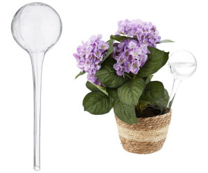 Relaxdays Bewässerungskugel 6er Set Glas transparent (10050981)