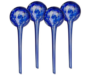 Relaxdays Bewässerungskugeln Glas 4er Set blau (10048277_45)