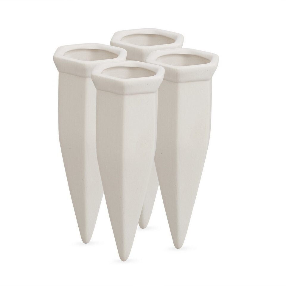 Relaxdays Watering Cones Set of 4 white (10036004)