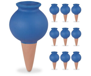 Relaxdays Tonkegel im 10er Set blau/hellbraun (10049490)