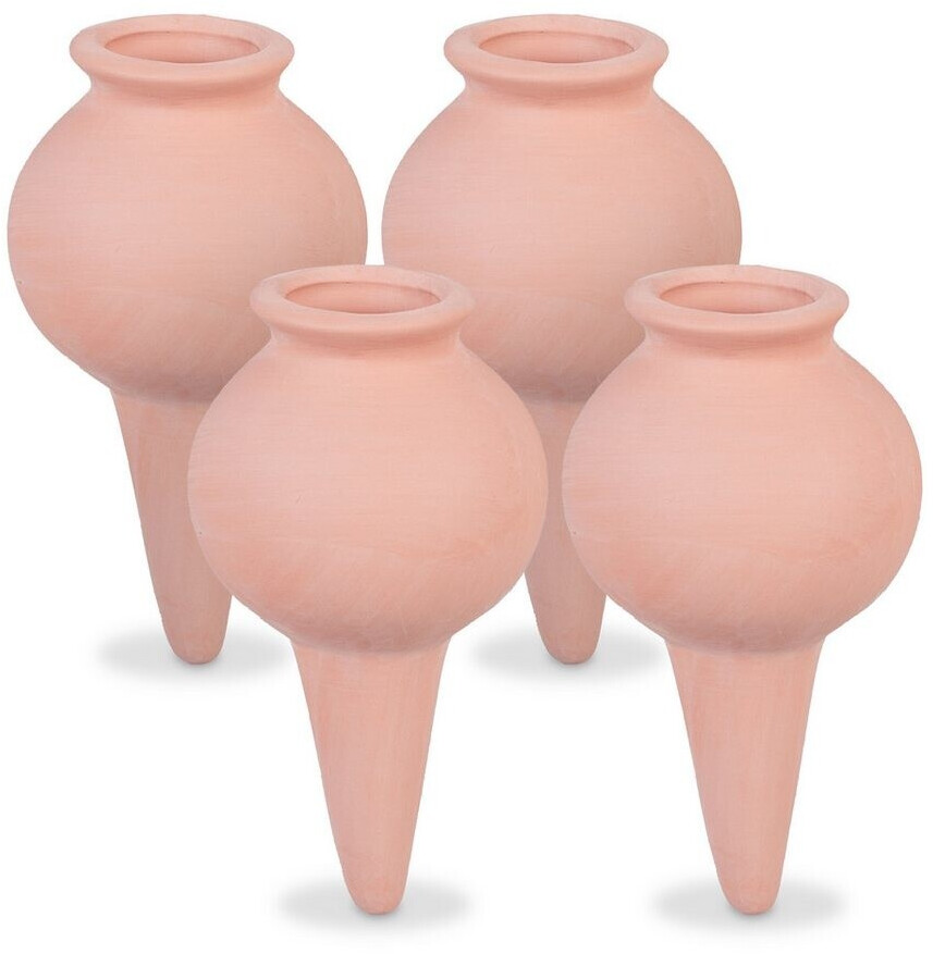 Relaxdays Clay Cones Set of 4 light brown (10049494)