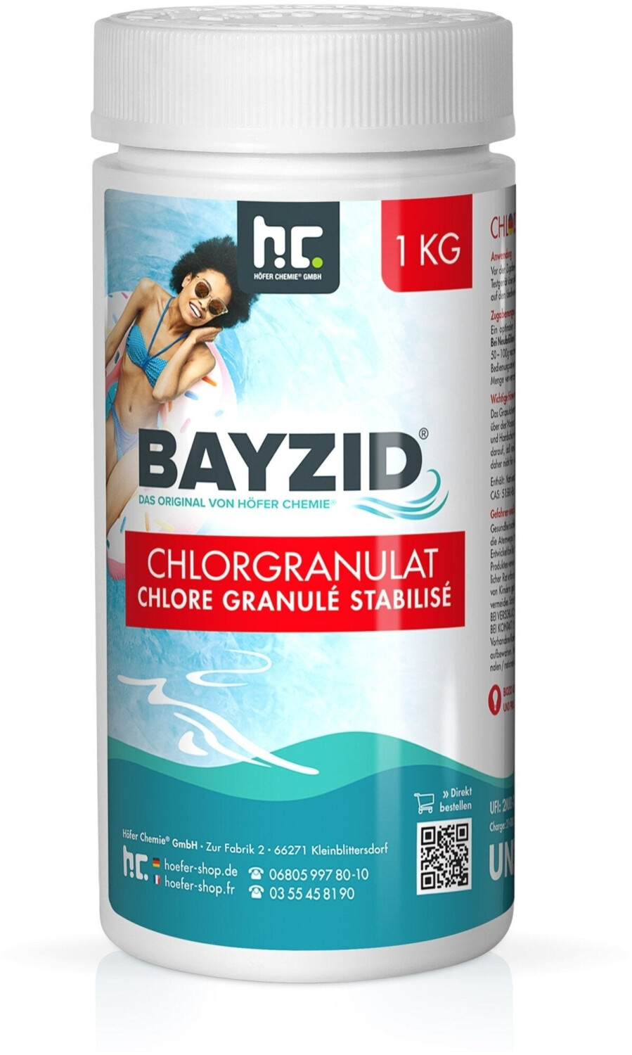 BAYZID Chlorgranulat für Pools 6x1kg