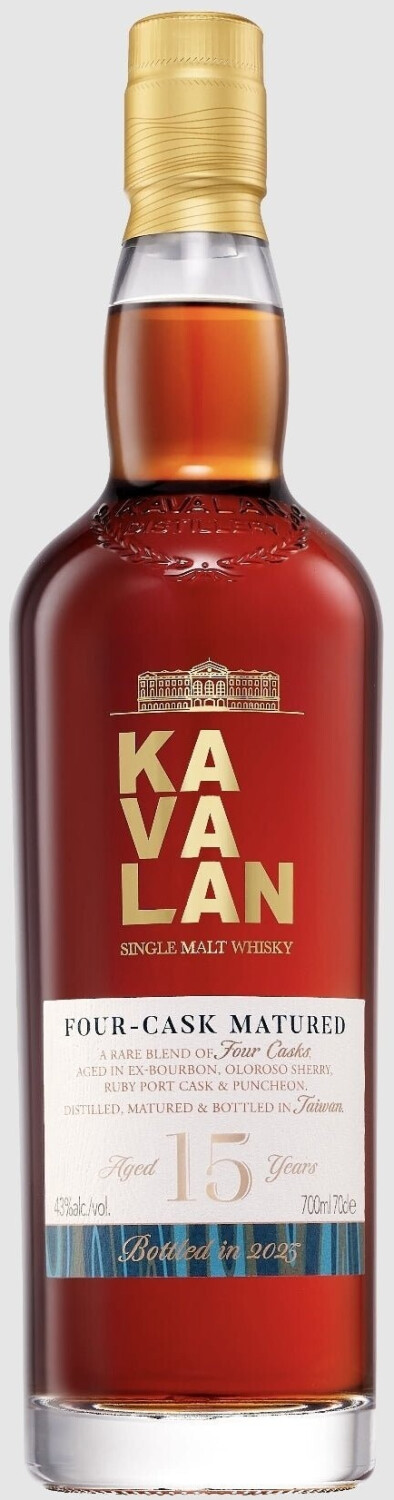 Kavalan 15 Jahre Four Cask Matured ab 186.87 € | Vergleiche 3