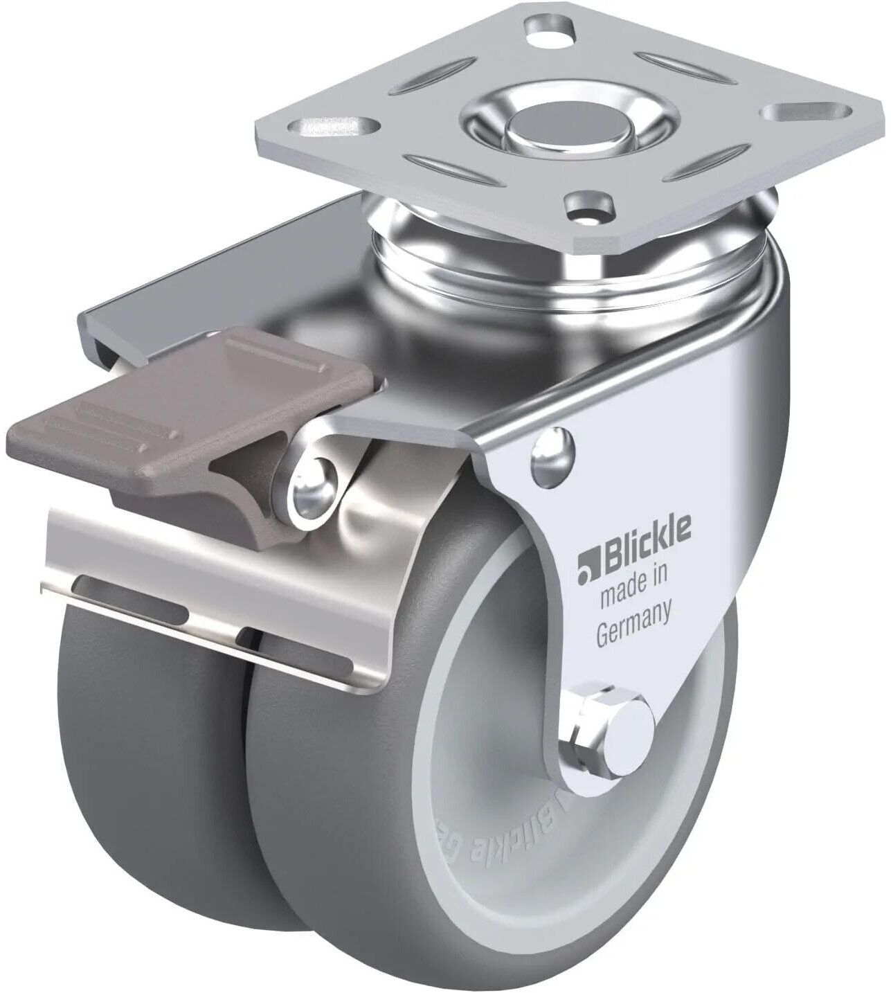 Blickle 290023 LDA-TPA 75G-FI Doppel- Rad-Durchmesser: 75mm ...