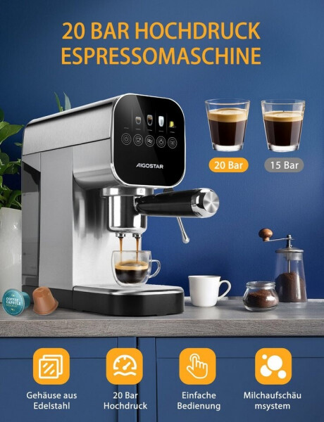 Aigostar Barista Edelstahl, Bild 3