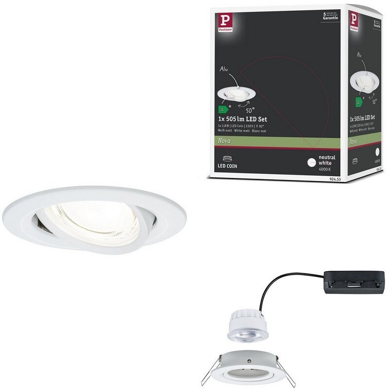 Paulmann 92453 Nova Coin LED- LED 2.8 W Weiß (matt) ab 18,14 ...
