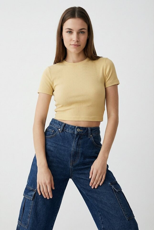 Only ONLBETTY S/S O-Neck Short Top Slim Fit (36406331) sunlight ab 14 ...
