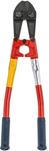Topex Bolzenschneider 450 Mm – CrV-Stahl, Induktiv Gehärtet, Für Bolzen Bis 8 Mm Ø, Mit Kunststoffgriffen