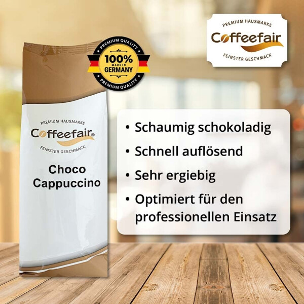 Coffeefair Choco Cappuccino 1kg Instant-Pulver, Bild 3