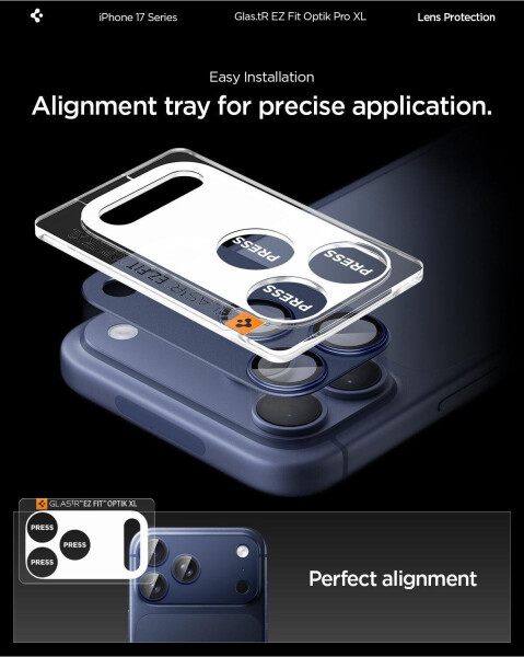 Spigen Glas.tR Ez Fit Optik Pro XL 1-Pack Apple iPhone 17 Pro, Bild 15