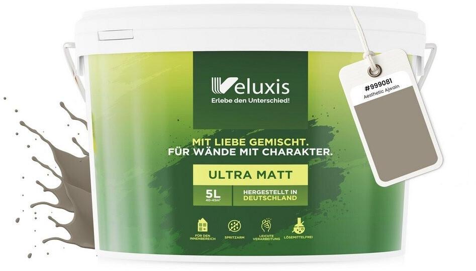 Ultra Matt Veluxis Ultra Matt Aesthetic Ajwain 5l ab 39,95 € | Preisvergleich bei ...