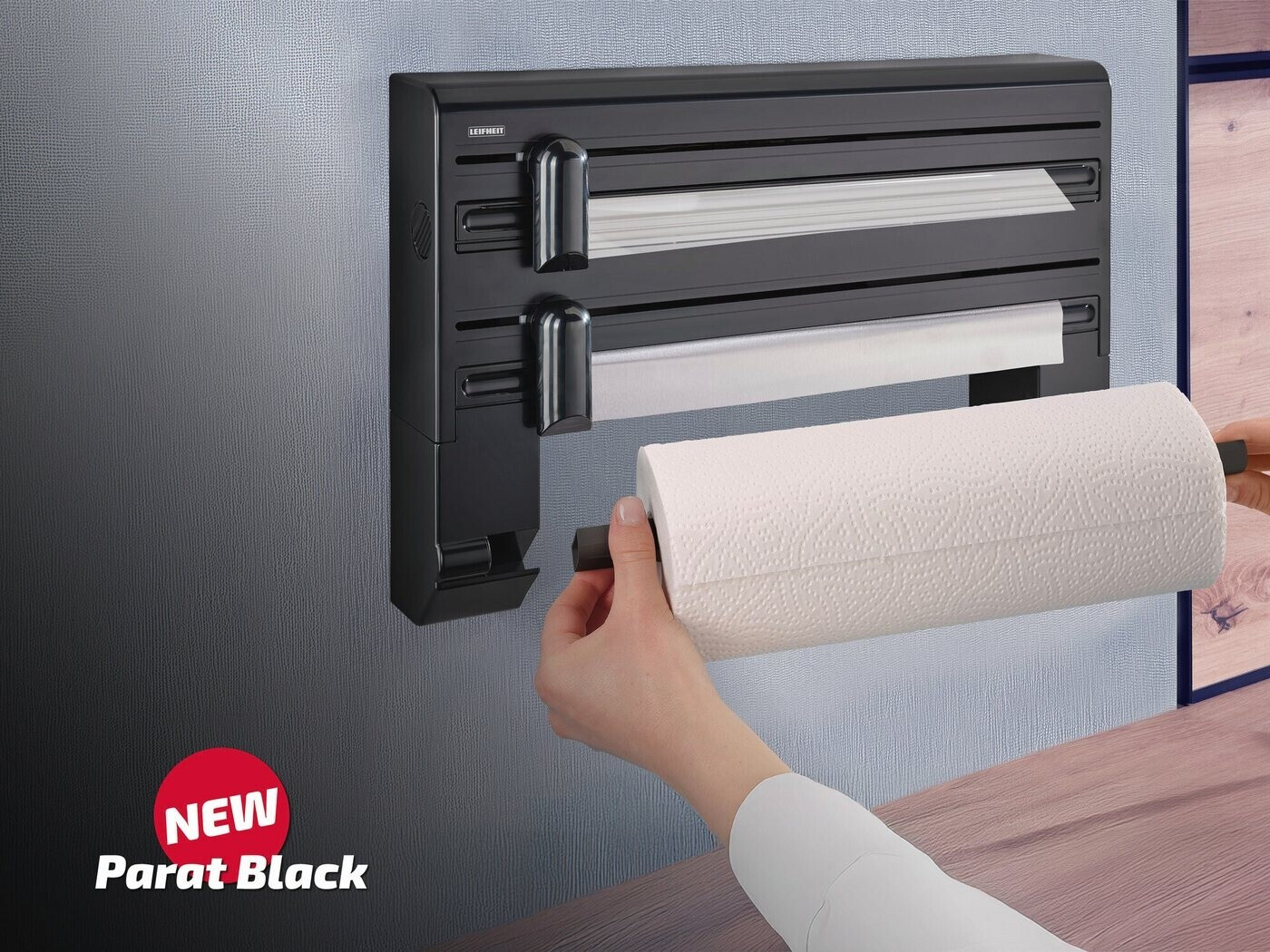 Leifheit Wandrollenhalter Parat Black ab 22,64 € (Oktober 2026)