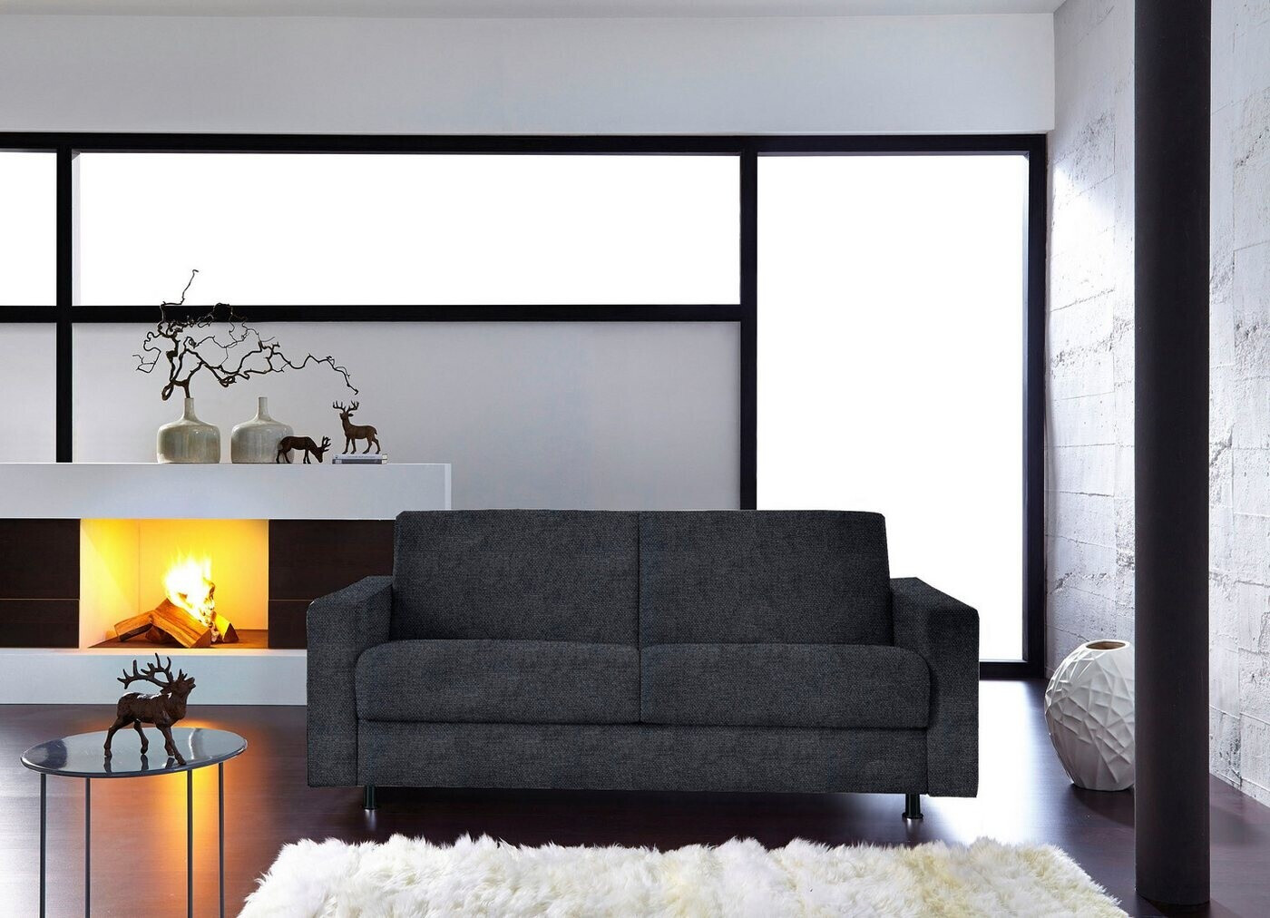 Bali Bali Schlafsofa Messina Dauerschläfer in 140 und 160er Breite. 3 Matratzen zur Auswahl anthrazit 195 cm x 84 cm x 100 cm ab 1.783,99 € (Oktober 2026)