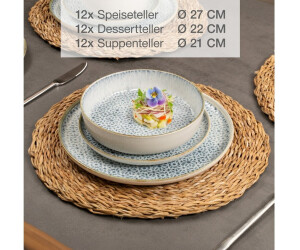 Moritz & Moritz ALHAMBRA Geschirrset 36-tlg 12 Personen blau ab 169,99 € (Oktober 2026)
