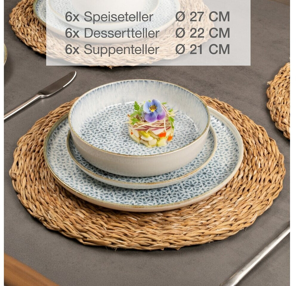 Moritz & Moritz ALHAMBRA Geschirrset 6 Personen 18-tlg. Blau ab 119,99 € (Oktober 2026)