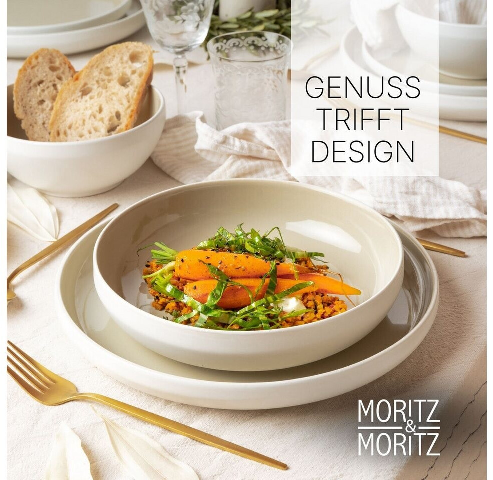 Moritz & Moritz CAVO Steingut Geschirrset 12 Personen 36-tlg. Sand ab 269,99 € (Oktober 2026)