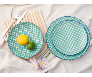 CreaTable 24893, Mediterran Petrol, Tellerset 12-tlg, Steinzeug ab 81,71 € (Oktober 2026)