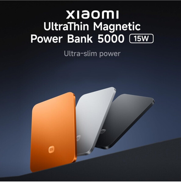 Xiaomi UltraThin Magnetic Power Bank 5000 15W Glacier Silver, Bild 2