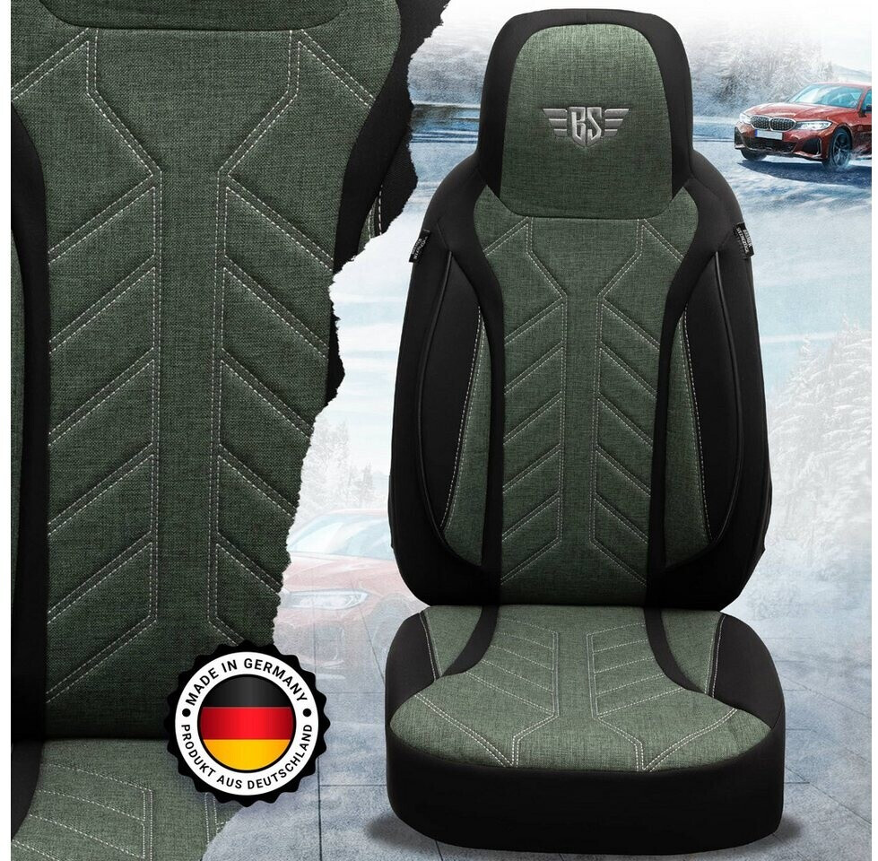 9 Stuks Autostoelhoes Voor Fiat Panda 3. Series (Type 169) 2003-2025, Waterdichte Ademende Stoelhoezen Complete Set Stoelbeschermer Accessoires,A/Black Beige