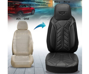 BREMER Coprisedili In Ecopelle Per Kia Sorento 1 JC (2002-2009) – Set Conducente E Passeggero Con Tasche, Cuciture Nere - 3