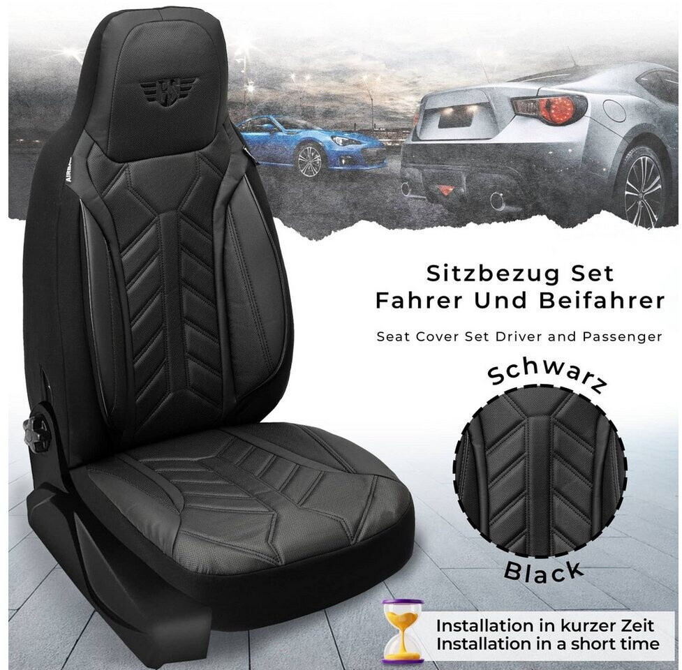 BREMER SITZBEZÜGE Set Di Coprisedili Per Auto Compatibili Con Kia Xceed Conducente E Passeggero A Partire Dal 2019 Auto 2 Pezzi Colore Nero Arancione N305 2134384220
