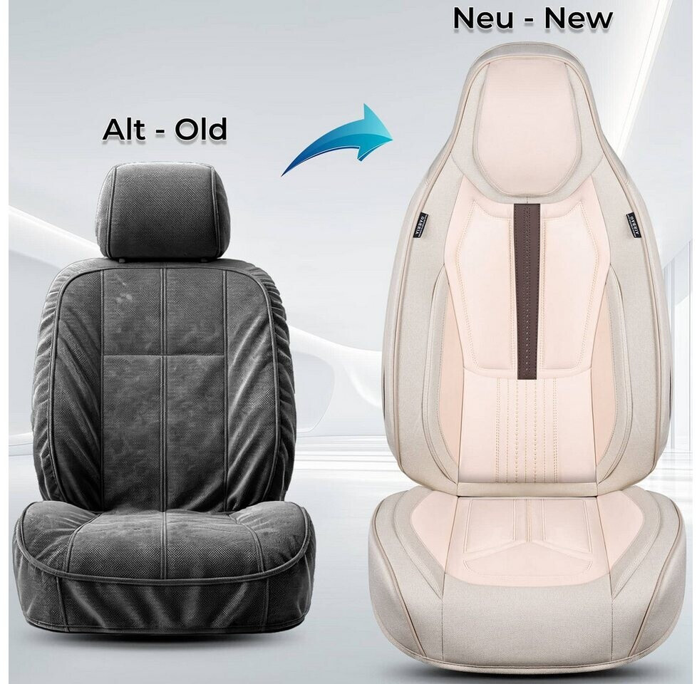 BREMER Coprisedili Per Ford Ka 2 (RU8) 2008-2016 – Set Completo 2 Sedili Anteriori, Tessuto Traspirante, Con Tasche