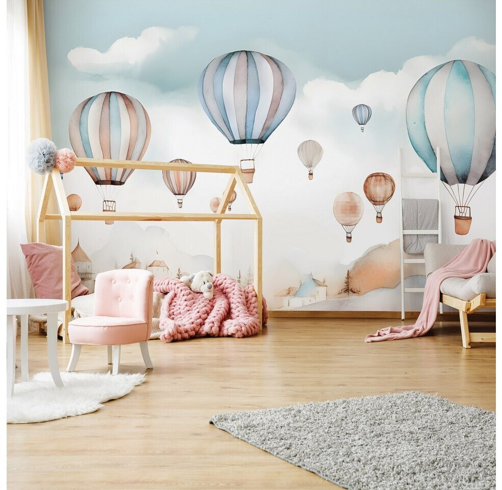 Fotobehang Vliegtuigen, ballonnen en wolken N° u94310 - Online Shop