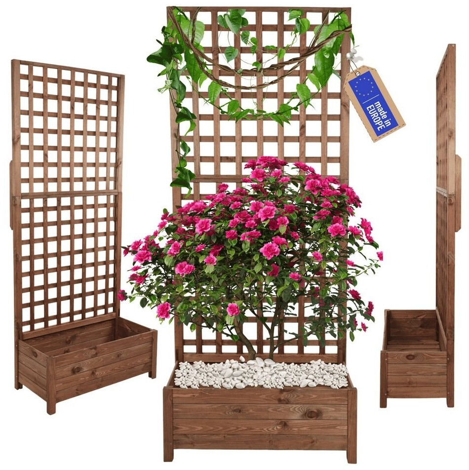 Modo24 Rankgitter Holz mit Blumenkasten 190x80x40 cm ab 100,00