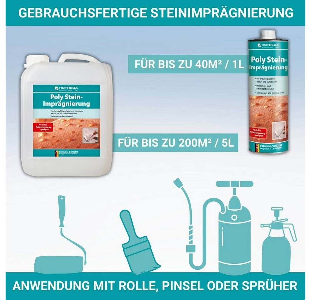 HOTREGA Fliesen- Und Stein-Pflegewachs 1L + Microfa Produktbild-Vorschau 3